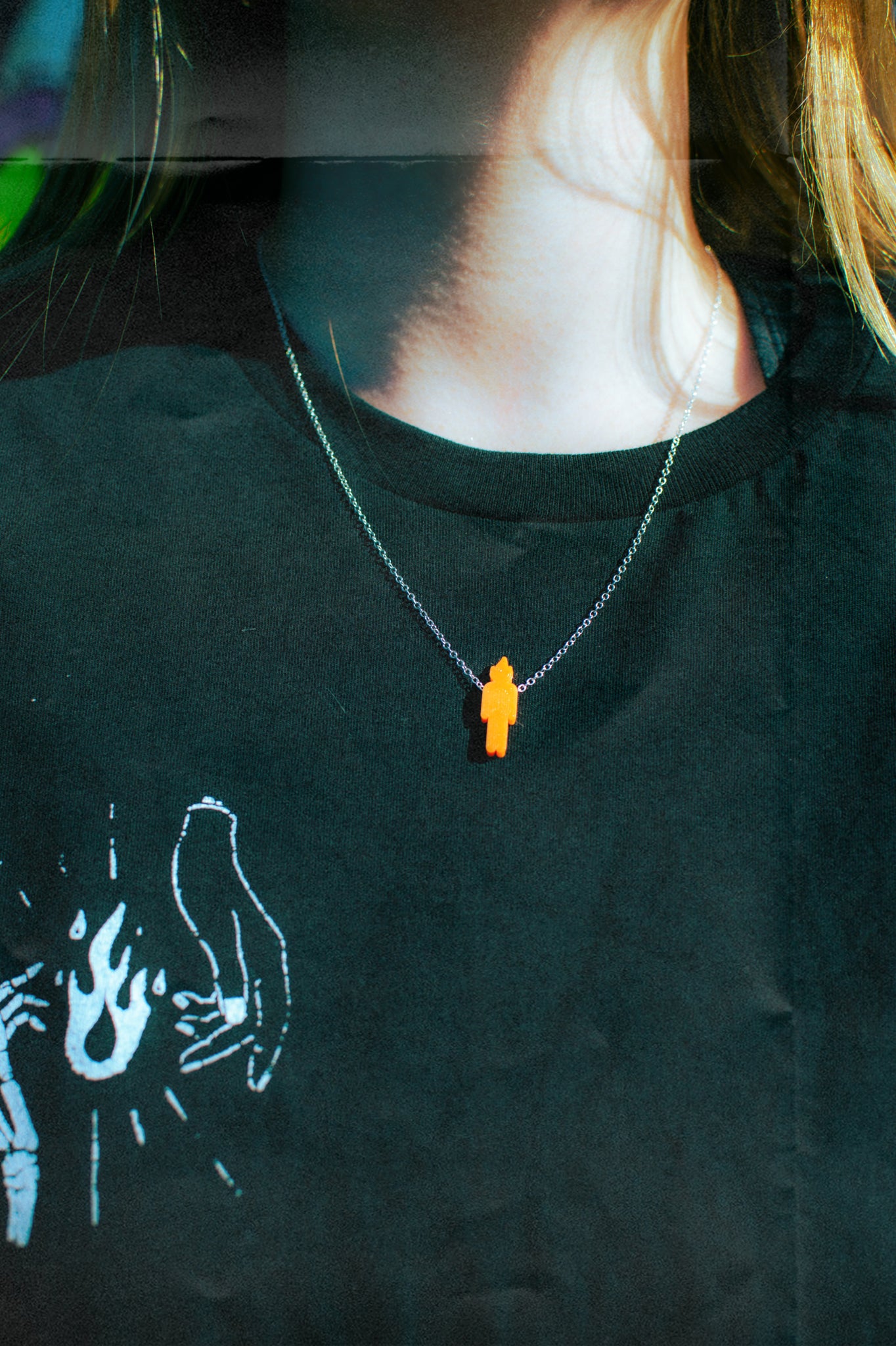 Flame Head Necklace